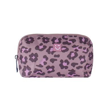 Cosmetiquera Estampado Animal Print Textil Café 16x9 cm