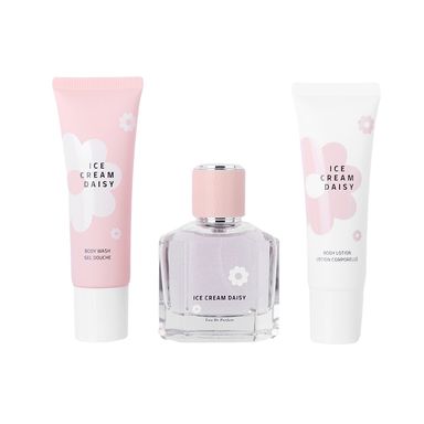 Kit Loción Corporal, Gel De Ducha & Perfume Para Mujer Ice Cream Daisy 3 Piezas