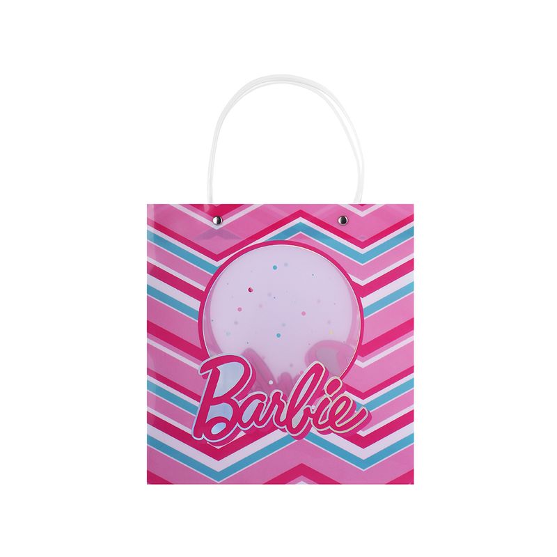 Bolsa-De-Regalo-Barbie-Estampado-Geom-trico-Sint-tica-Rosa-22-5x23-5-cm-1-27195
