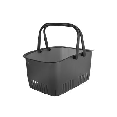Cesta De Almacenamiento Sintética Negra 28x16 cm