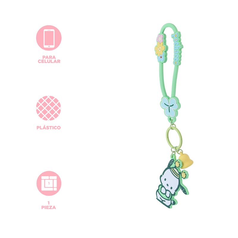 Accesorio-Decorativo-Para-Celular-Sanrio-Pochacco-Silicona-Verde-20-cm-4-27156