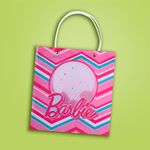 Bolsa-De-Regalo-Barbie-Estampado-Geom-trico-Sint-tica-Rosa-22-5x23-5-cm-2-27195