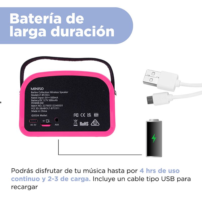 Bocina-Inal-mbrica-Barbie-Dise-o-Tipo-Radio-Rosa-7-26206