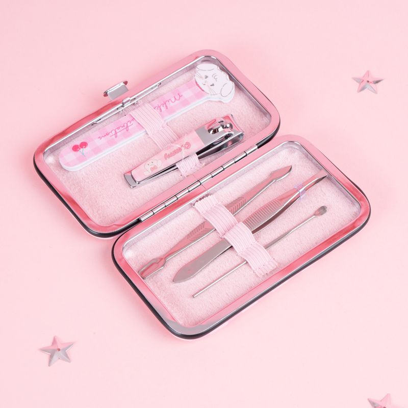Kit-Manicure-Con-Estuche-Gatita-Mousse-Mikko-Acero-Inoxidable-Rosa-5-Piezas-3-26731