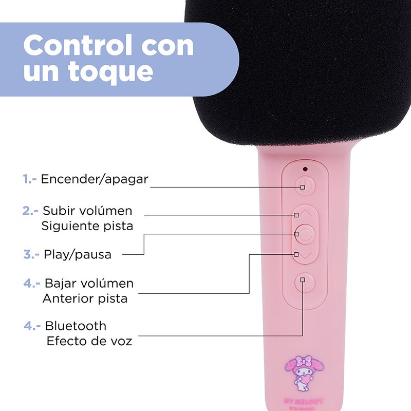 Micr-fono-Inal-mbrico-My-Melody-Karaoke-Sint-tico-Rosa-BT-5-3-4-26748