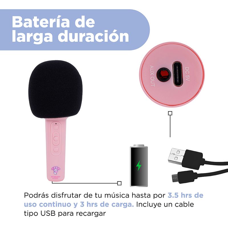 Micr-fono-Inal-mbrico-My-Melody-Karaoke-Sint-tico-Rosa-BT-5-3-5-26748