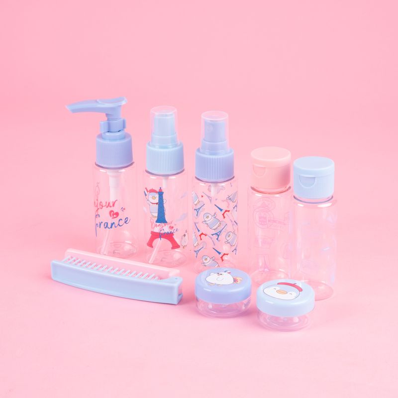 Kit-Botellas-De-Viaje-MINISO-Sr-Miniso-Francia-Azules-8-Piezas-3-26235