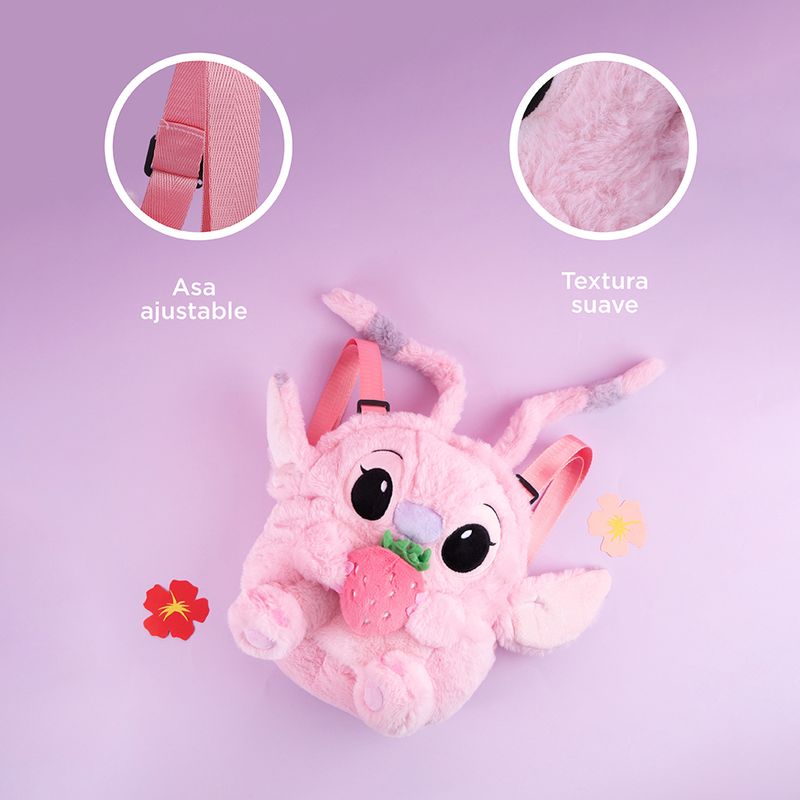 Mochila-Infantil-Disney-ngel-Textil-Rosa-25x18x25-cm-6-26863