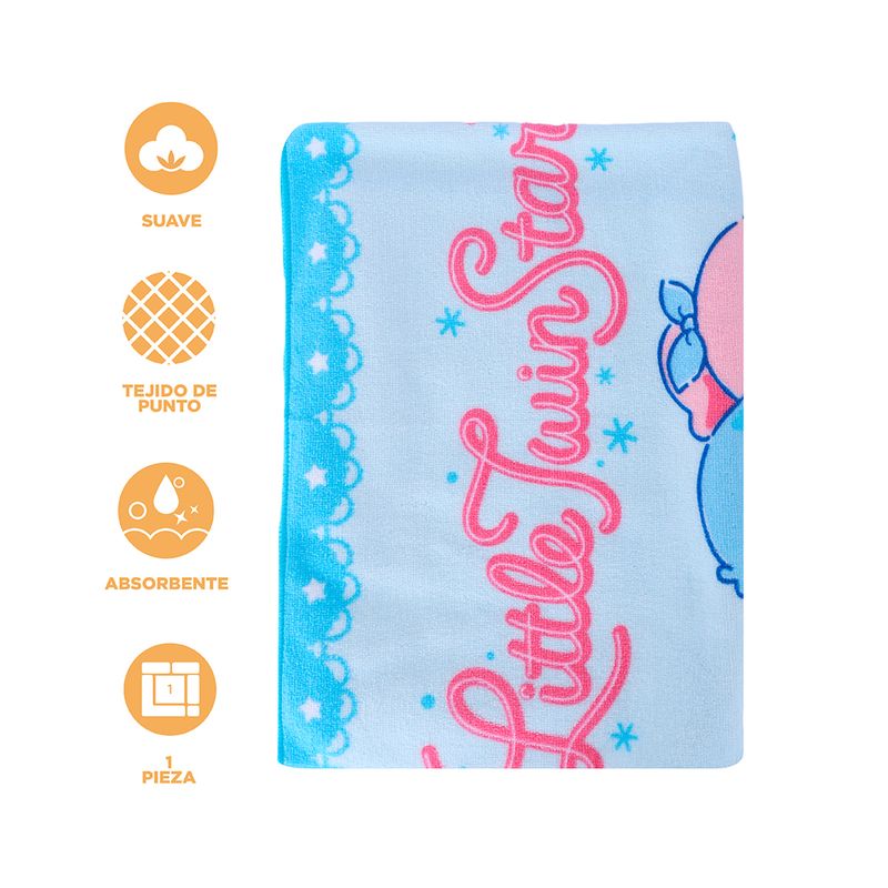 Toalla-De-Ba-o-Sanrio-Little-Twin-Stars-Textil-Azul-64x127-cm-4-26928