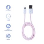Cable-De-Carga-Y-Datos-Miniso-USB-A-Lightning-Nailon-Reforzado-Rosa-12W-4-26455