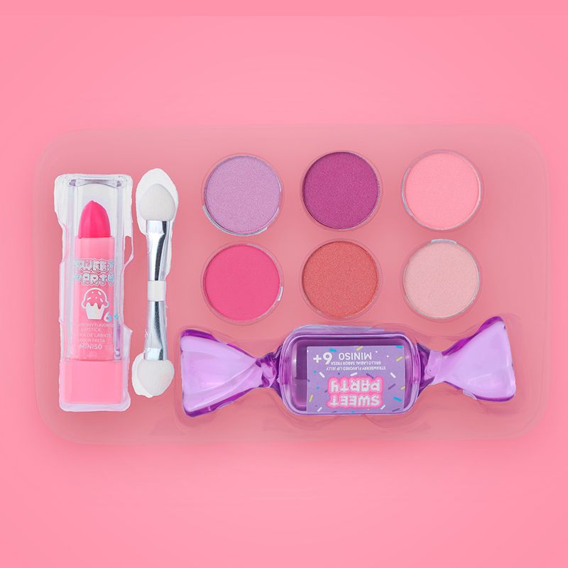 Kit-Maquillaje-Para-Ni-a-Con-Estuche-Tipo-Maleta-MINISO-Sweet-Party-Lila-1-1-gr-0-6-gr-3-8-gr-9-Piezas-2-26339