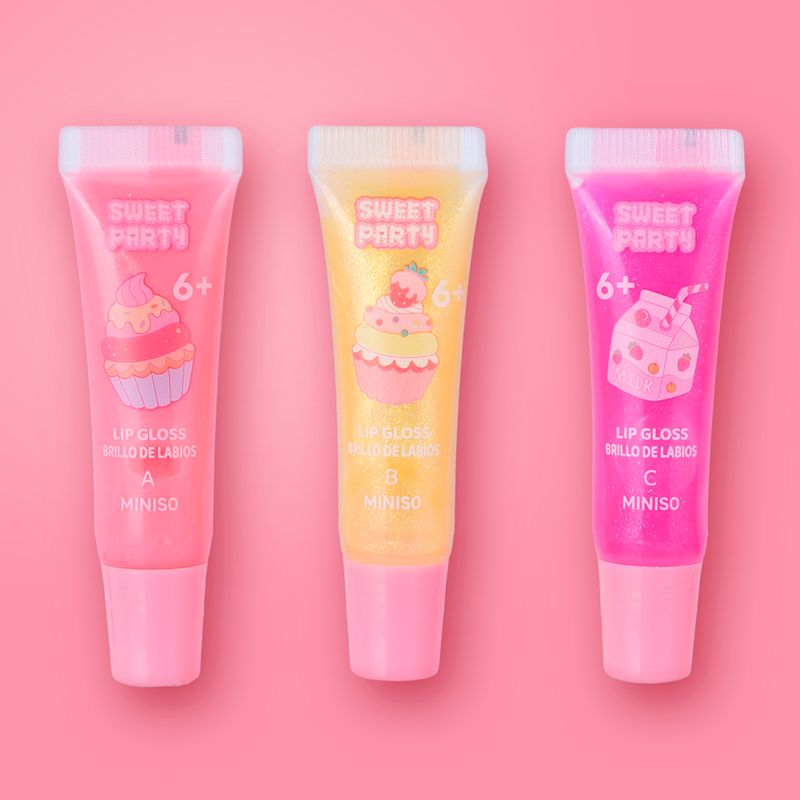 Set-Brillos-Labiales-L-quidos-MINISO-Sweet-Party-7-ml-Dulce-Infantiles-3-Piezas-2-26342