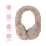 Orejeras-De-Invierno-Afelpadas-100-Poli-ster-Beige-20x14-cm-3-27346