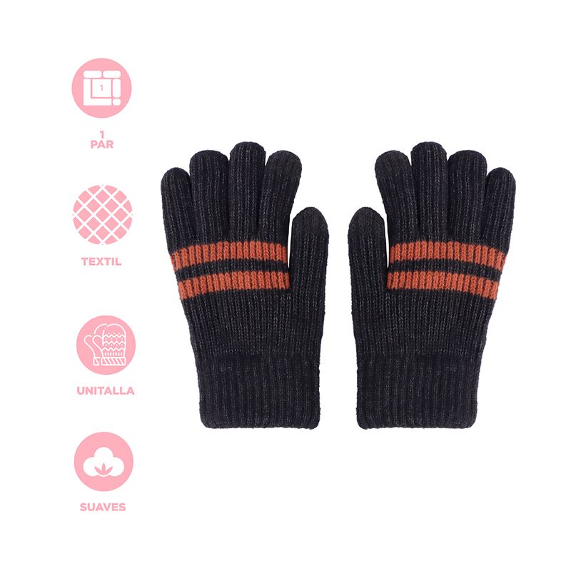 Guantes-De-Invierno-Para-Hombre-Doble-Capa-Textiles-Gris-Jaspeado-Unitalla-3-27348