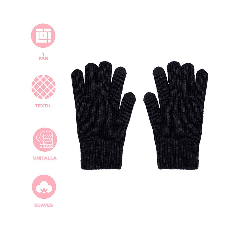 Guantes-De-Invierno-Para-Hombre-Textiles-Grises-Unitalla-4-27350