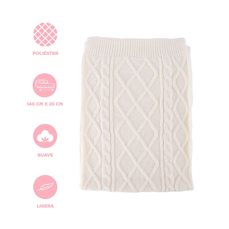 Bufanda-Tejido-Trenzado-Textil-Blanca-140x25-cm-3-27362