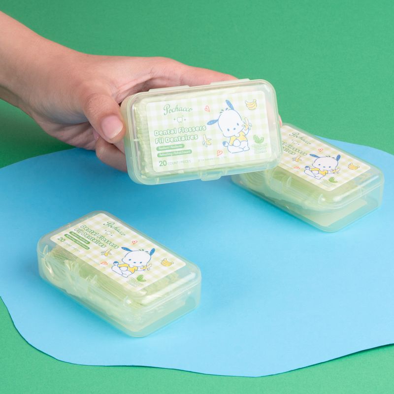 Set-Paquete-Hilos-Dentales-En-Arco-Sanrio-Pochacco-Desechables-Menta-3-Piezas-2-27402