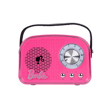 Parlante Inalámbrico Barbie Diseño Radio Rosa