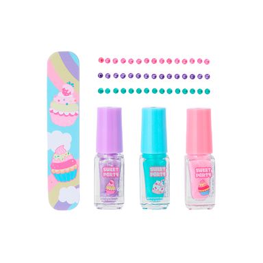 Set Esmaltes Para Uñas Infantiles MINISO Sweet Party 3 ml 3 Piezas