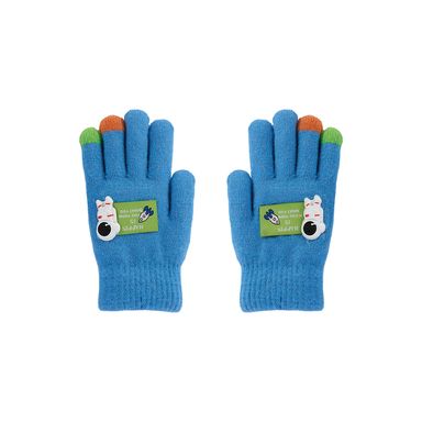 Guantes De Invierno Infantiles Astronauta Doble Capa Textiles Azules Unitalla