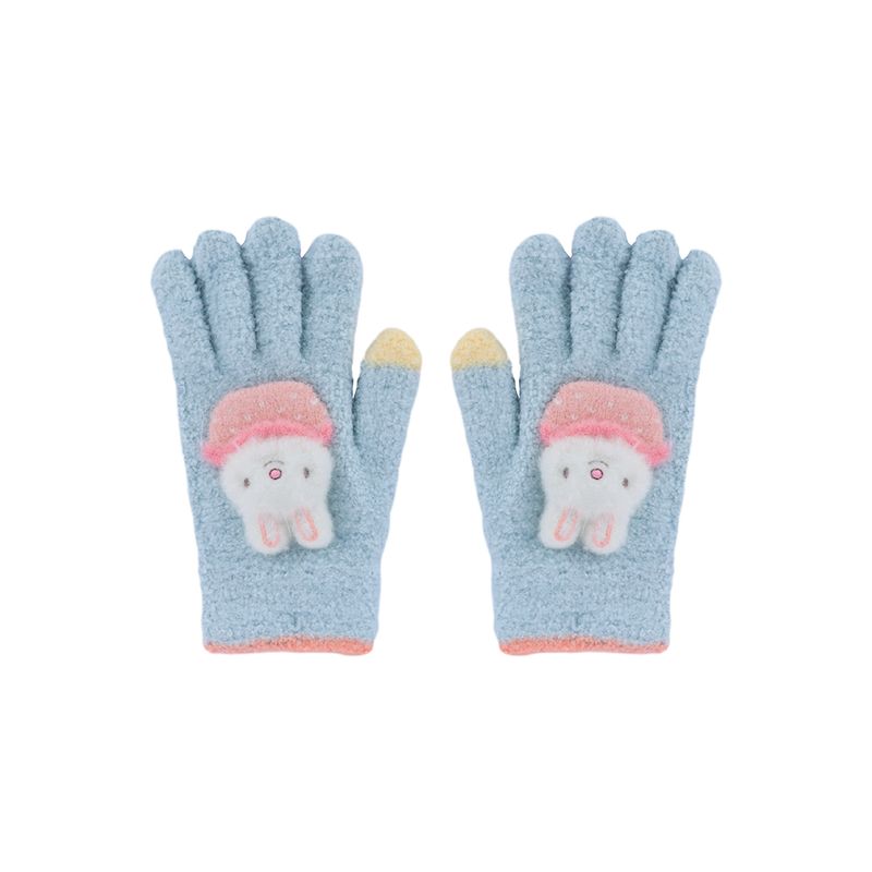 Guantes-De-Invierno-Infantiles-Conejito-Afelpados-Textiles-Azules-Unitalla-1-27341