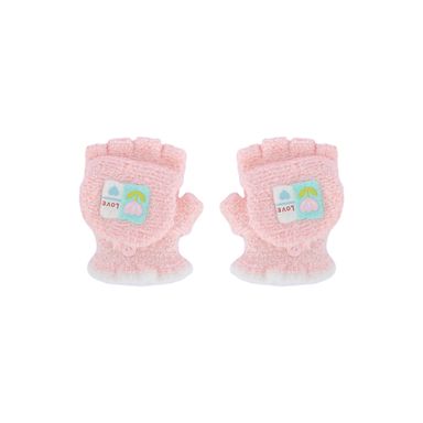 Guantes De Invierno Infantiles Textiles Rosa Unitalla