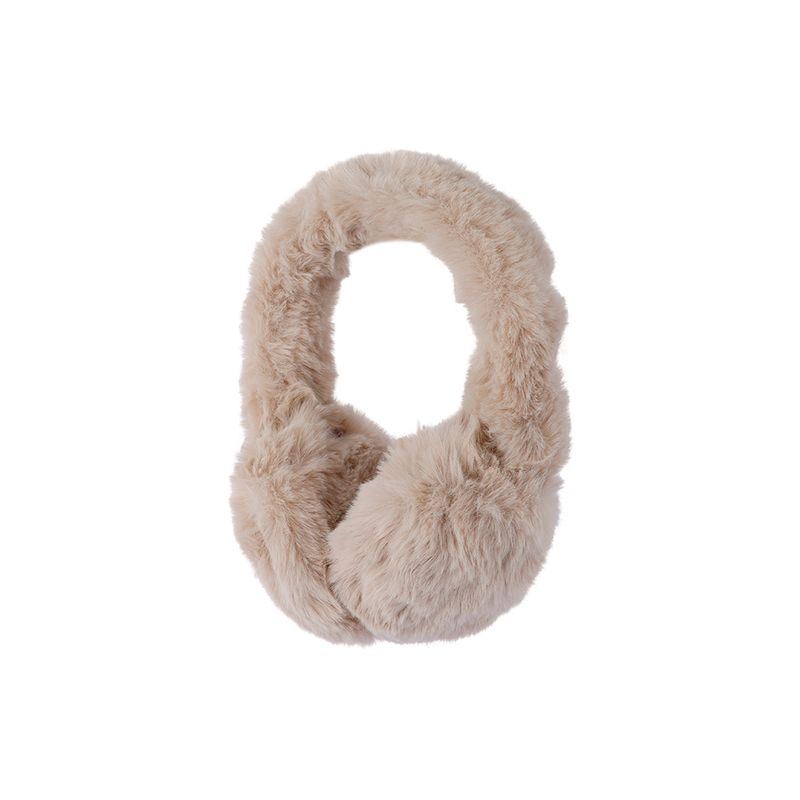 Orejeras-De-Invierno-Afelpadas-100-Poli-ster-Beige-20x14-cm-1-27346