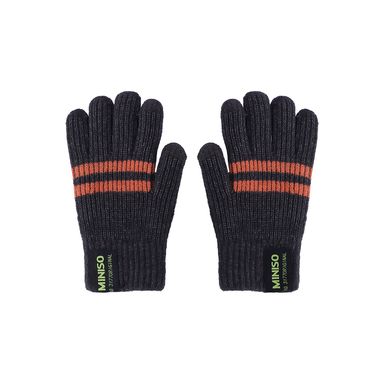 Guantes De Invierno Para Hombre Doble Capa Textiles Gris Jaspeado Unitalla