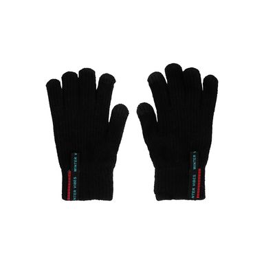 Guantes De Invierno Para Hombre Textiles Negros Unitalla