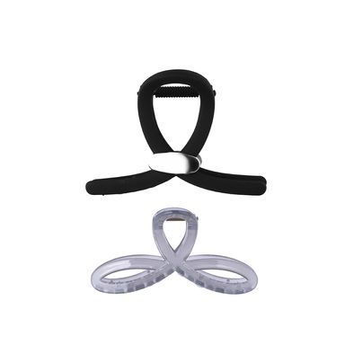 Set Pinzas Para Cabello Miniso Minimalistas Sintéticas Negras 2 Piezas