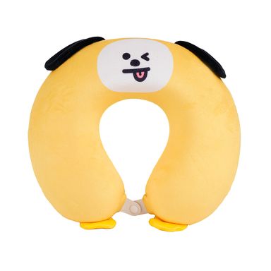 Almohada De Viaje Chimmy Memory Foam Amarilla 32x30 cm