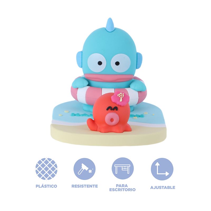 Soporte-Para-Celular-De-Escritorio-Sanrio-Hangyodon-Silicona-Verde-Aqua-4-26477
