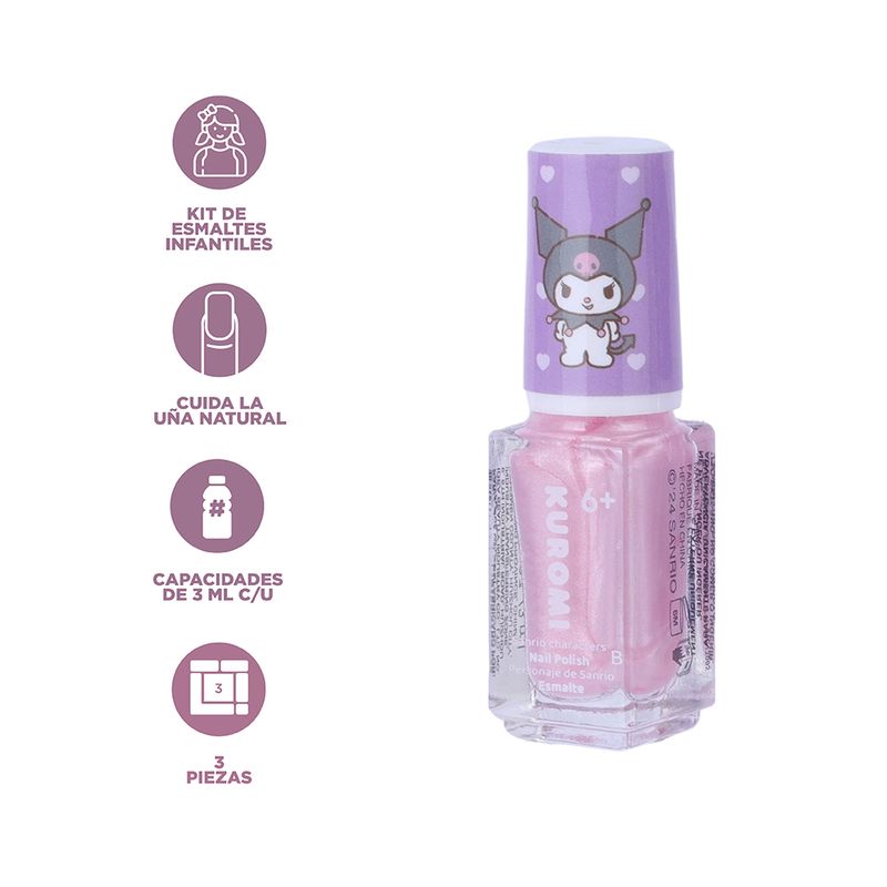 Set-Esmaltes-Para-U-as-Infantiles-Sanrio-Kuromi-3-ml-3-Piezas-3-26332
