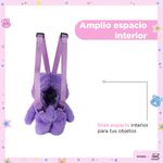 Mochila-De-Peluche-Ositos-Cari-ositos-Generosita-100-Poli-ster-Lila-18x31-cm-6-27487