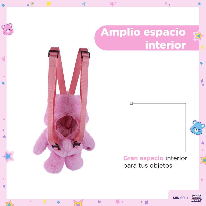 Mochila-De-Peluche-Ositos-Cari-ositos-Alegrosita-100-Poli-ster-Rosa-18x31-cm-4-27489