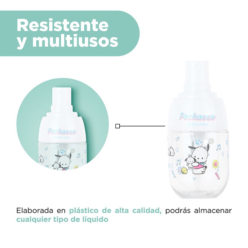 Botella-De-Viaje-Con-Atomizador-De-Spray-Sanrio-Pochacco-Transparente-45-ml-4-26210