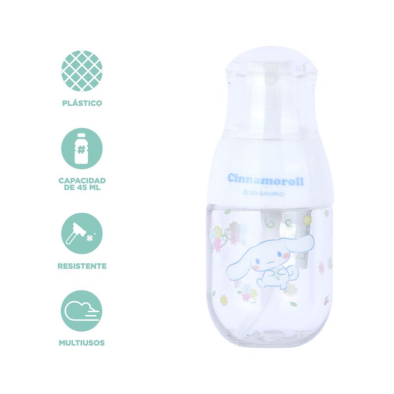 Botella-De-Viaje-Con-Atomizador-De-Spray-Sanrio-Cinnamoroll-Transparente-45-ml-3-26214