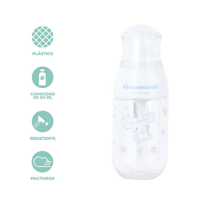 Botella-De-Viaje-Con-Atomizador-De-Spray-Sanrio-Cinnamoroll-Transparente-60-ml-3-26215