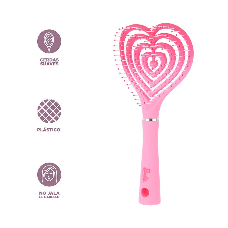 Cepillo-Para-Cabello-De-Ventilaci-n-Barbie-En-Forma-De-Coraz-n-Sint-tico-Rosa-3-25709