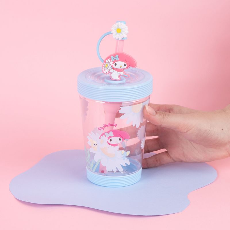 Vaso-Con-Tapa-Y-Popote-Sanrio-My-Melody-Pl-stico-Azul-535-ml-2-25748