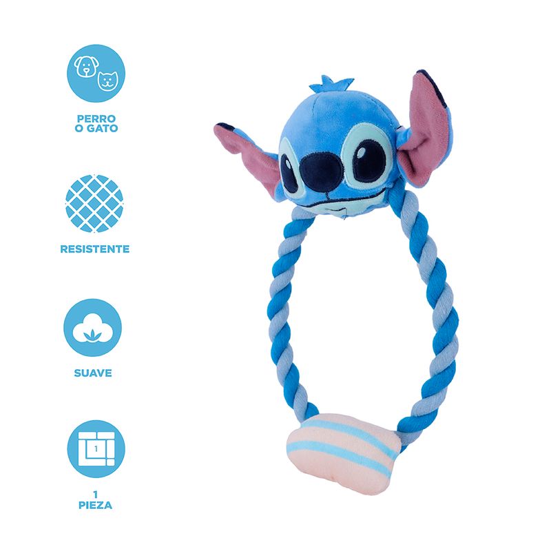 Juguete-De-Cuerda-Para-Mascotas-Disney-Stitch-Textil-Azul-4-25325