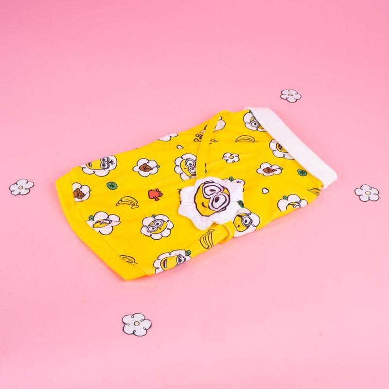 Ropa-Para-Mascotas-Minions-Bob-Camisa-96-Poli-ster-4-Elastano-Amarilla-2-25340