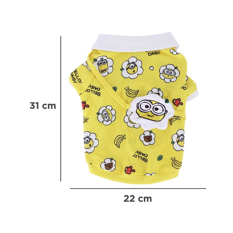 Ropa-Para-Mascotas-Minions-Bob-Camisa-96-Poli-ster-4-Elastano-Amarilla-7-25340