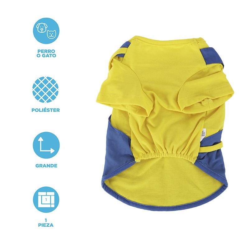Ropa-Para-Mascotas-Minions-Tim-Camisa-96-Poli-ster-4-Elastano-Amarilla-4-25341