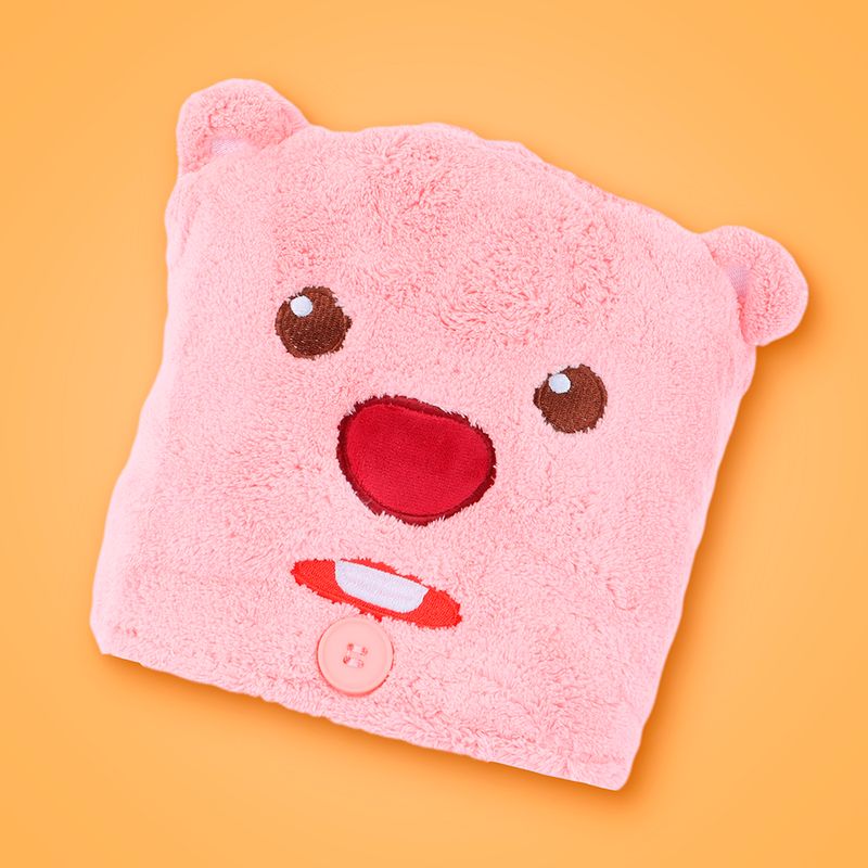 Toalla-Para-Cabello-Miniso-Zanmang-Loopy-86-Poli-ster-14-Poliamida-Rosa-2-25846