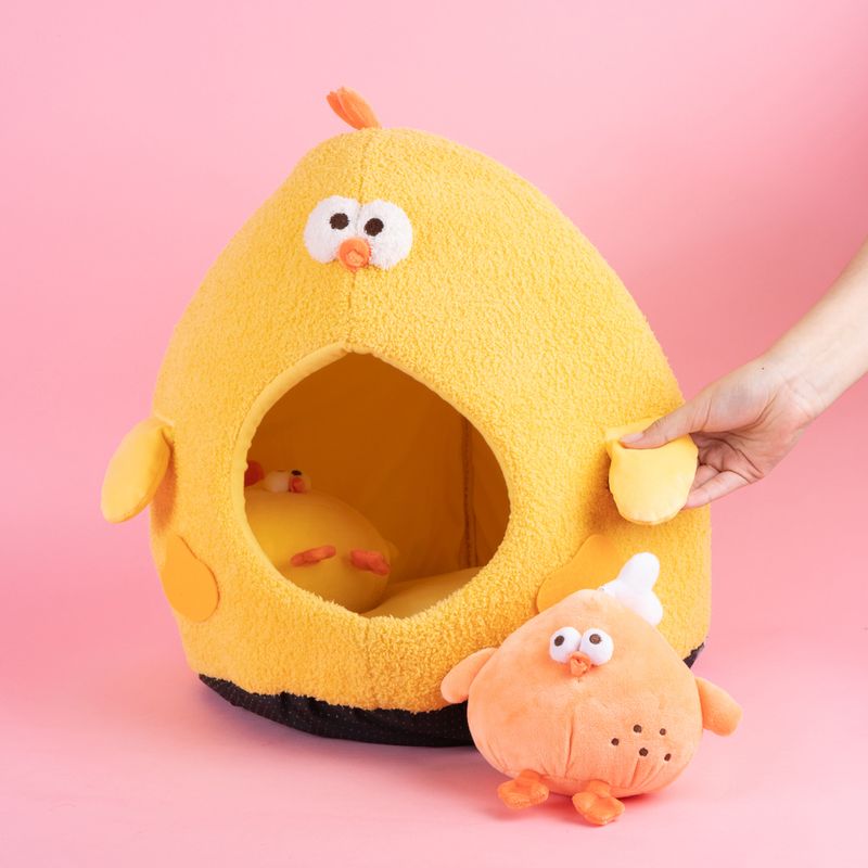 Cama-Para-Mascotas-Miniso-DunDun-100-Poli-ster-Amarilla-2-25849