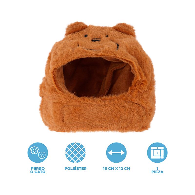 Gorro-Para-Mascotas-We-Bare-Bears-Pardo-Music-Festival-100-Poli-ster-Caf-3-25879