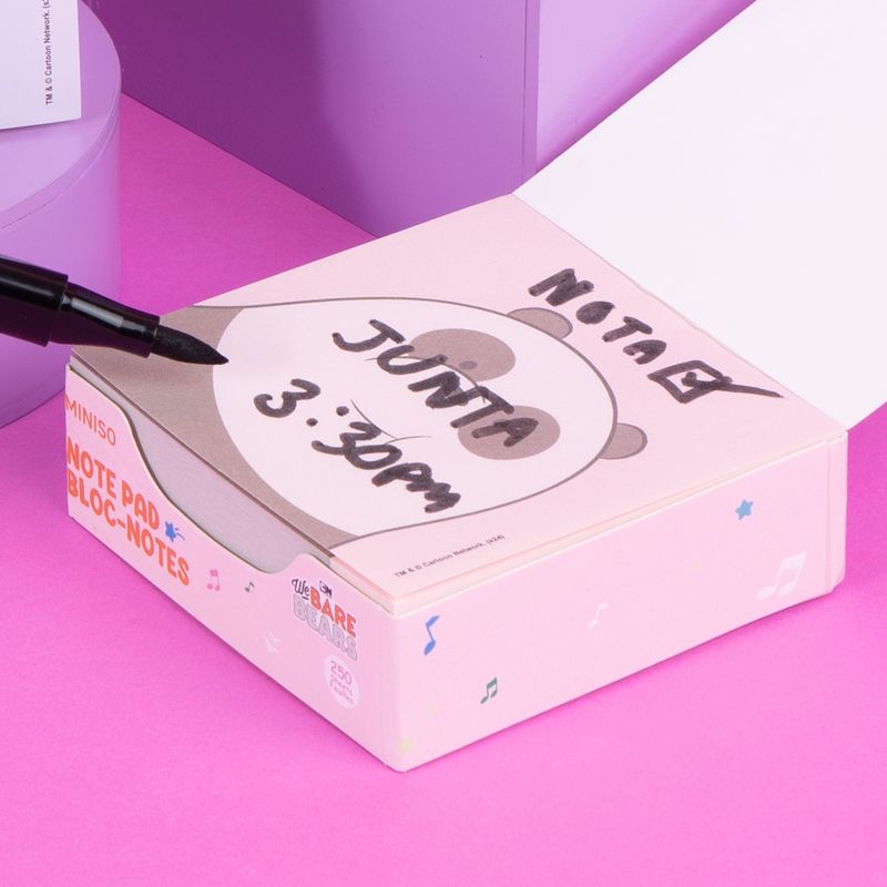 Notas-Adhesivas-We-Bare-Bears-Panda-Music-Festival-Papel-Rosas-250-Hojas-2-25384
