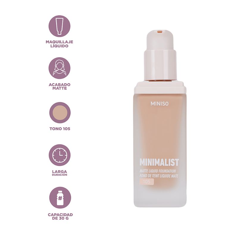Base-De-Maquillaje-Liquida-Mate-Miniso-Minimalist-Tono-105-30-gr-3-26506