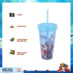 Vaso-Con-Tapa-Y-Popote-One-Piece-Pl-stico-Azul-420-ml-4-25420